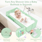 Collapsible Baby Bathtub, Foldable Toddler Bath Tub - Image 5