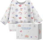 KIIS Disposable Baby Bibs, Waterproof Smock Bibs, Full Coverage by KIIS