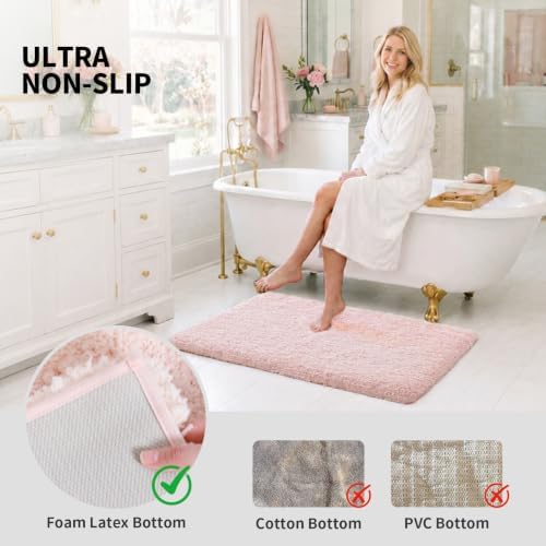 ILANGO Toilet Rugs U Shaped 22" × 24", Soft Absorbent Microfiber Bath Rugs - Image 4