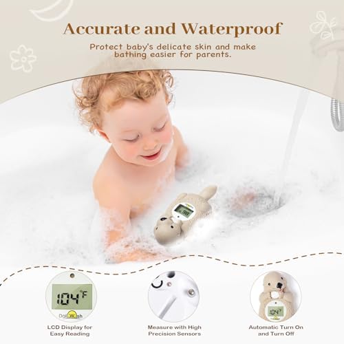 Baby Bath Thermometer for Infants Otter Baby Water Thermometer for Bathtub - Image 3