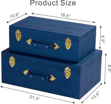 Sagala Set of 2 Large Decorative Trunks - Image 4