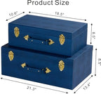 Sagala Set of 2 Large Decorative Trunks - Image 4