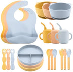Silicone Baby Feeding Set 21 Pcs, Baby Led Weaning Supplies, Baby Feeding by Unknown