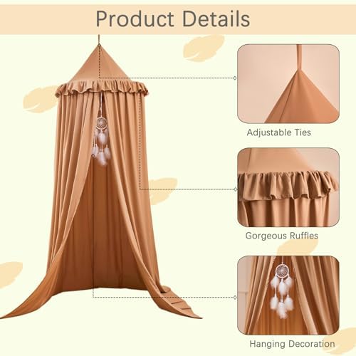 Akiky Kids Bed Canopy for Crib & Twin Size - Image 4