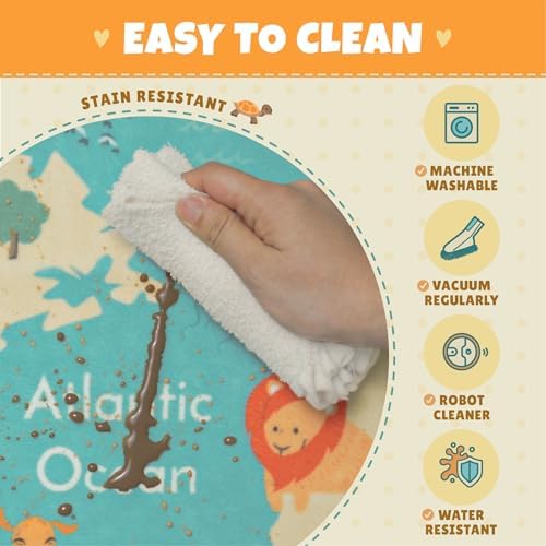 Hazo Haus Washable Large Kids Room Rug - Image 4