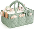 Blissful Diary Baby Diaper Caddy Organizer, Nursery Basket, Bow Sage Green by BlissfulDiary