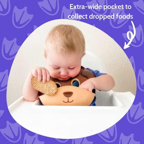 Silly Goose Silicone Animal Baby Bibs - Image 4