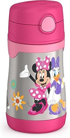 THERMOS Vacuum Insulated Stainless Steel 10oz Straw Bottle, MINNIE MOUSE - Image 3