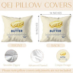Funny Salted Butter Pillow Cover 18x18 Double-Sided, Butter Lover Gifts - Image 7