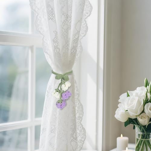 Flower Curtain Tiebacks, Cute Curtain Holdbacks - Image 3