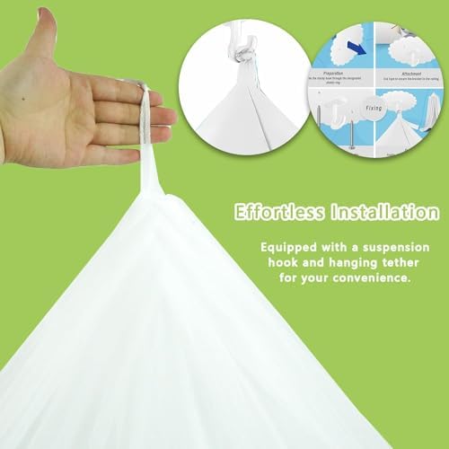 Princess Decor Canopy for Kids Bed, Soft and Durable Bed Canopy for Girls Room - Image 3