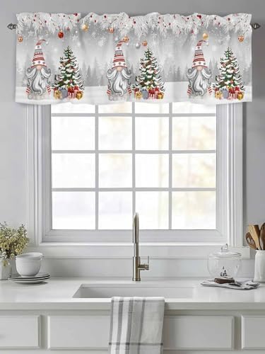 Vandarllin Christmas Gnome Valance Curtains - Image 2