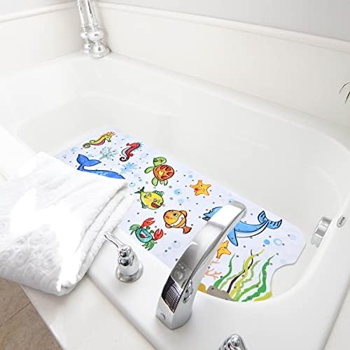Baby Bath Mat for Tub Kids Non Slip Bathtub Mats Baby Extra Long 40X16 Inch - Image 6