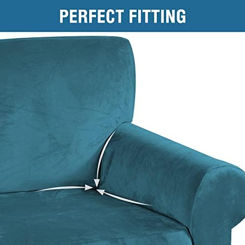 H.VERSAILTEX Stretch Velvet Loveseat Covers - Image 4