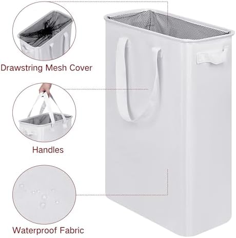 efluky Slim Laundry Basket, Narrow Laundry Hamper - Image 3