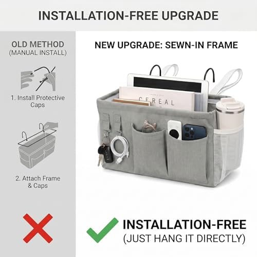 1pc Bedside Caddy Organizer - Image 4
