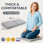 Baby Bath Kneeler and Elbow Rest Pad Set, Memory Foam Cushion - Image 3