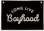 Lacama Long Live Boyhood Boys Room Decor, Boy Nursery Decor, Canvas Banner Wall by Lacama