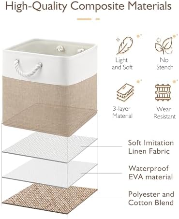 Patvingot 13-Inch Fabric Cube Storage Bins - Image 3