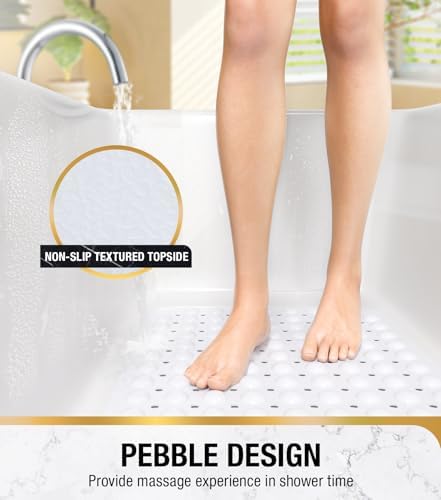 HITSLAM Bath Mat for Tub, Non Slip Bathtub Mat, 40 x 16 Inch Extra Long Bath - Image 3