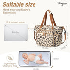 Diaper Bag Tote, Large Baby Hospital Bag - Image 5