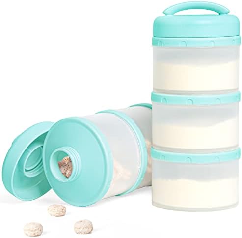 Termichy Stackable Formula Dispenser Portable Milk Powder Container, 2 Pack by Termichy