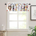 Cartoon Animals Valance Curtain Birthday Party Decor Forest Animals Gift Zebra - Image 5