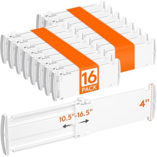 Lifewit 16 Pack 4" High Drawer Divider, Adjustable Drawer Organizer Clothes by Lifewit