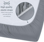 GUNTAIL Baby Crib Sheets for Boys Girls, 2 Pack Fitted Crib Sheet for Standard - Image 6