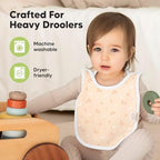 KeaBabies 8-Pack Bibs for Baby Girls, Boys Pullover Baby Bibs 6-36M - Image 6