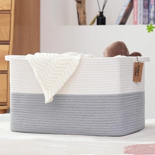 COMFY-HOMI Large Rectangular Blanket, Cotton Rope Woven - Image 3