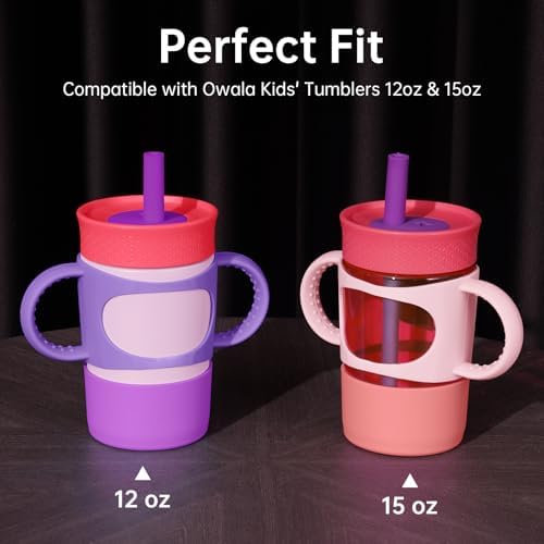 NiHome Silicone Handle & Boot for Owala Kids Tumbler 12oz 15oz, Toddler Grip - Image 5