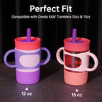 NiHome Silicone Handle & Boot for Owala Kids Tumbler 12oz 15oz, Toddler Grip - Image 5