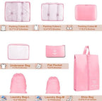 Packing Cubes for Travel- 8 Set Luggage Organizer Bags for Family, Mesh - Image 4