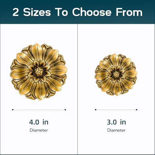 LOPGT Set of 2 Vintage Curtain Holdbacks Wall Mounted - Image 3