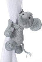 Moukeren Safari Crochet Animal Curtain Ties Back Elephant Shaped Curtain by Moukeren
