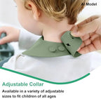 Set of 3 Silicone Bibs for Babies Toddler, Soft Adjustable Bibs for Baby Girl - Image 4