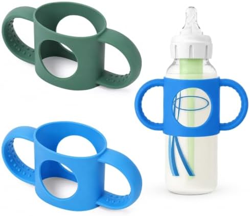BUSOHA 2 Pack Silicone Sleeves for Dr. Brown's Narrow Baby Bottle by BUSOHA
