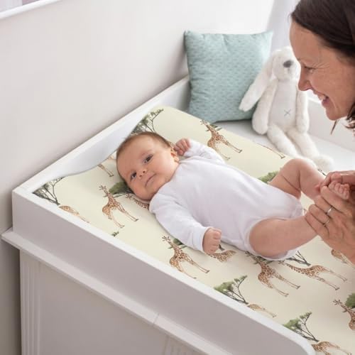 BROLEX Changing Pad Covers for Baby: Boy Girls Ultra Stretchy Soft 2 Pack - Image 2