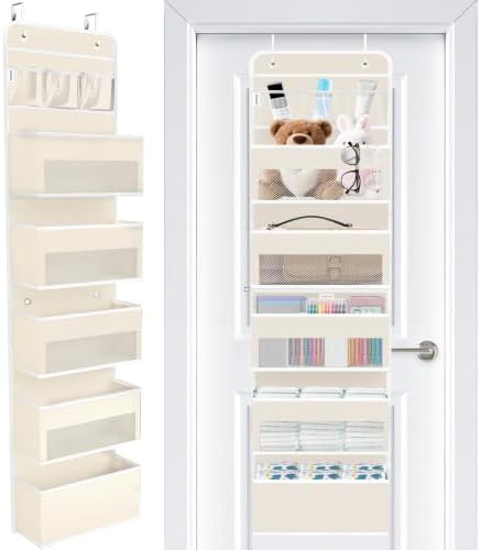 Over The Door Organizer Storage Large Capacity Hanging Bedroom Storage by WiseLife