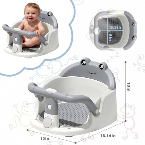 Baby Bath Seat for Babies 6 Months & Up, Non-Slip Toddler Bath Seat - Image 7
