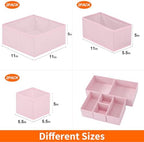Stero 6 Pack Drawer Organizers for Clothing, Dresser Drawer Organizer Clothes - Image 5