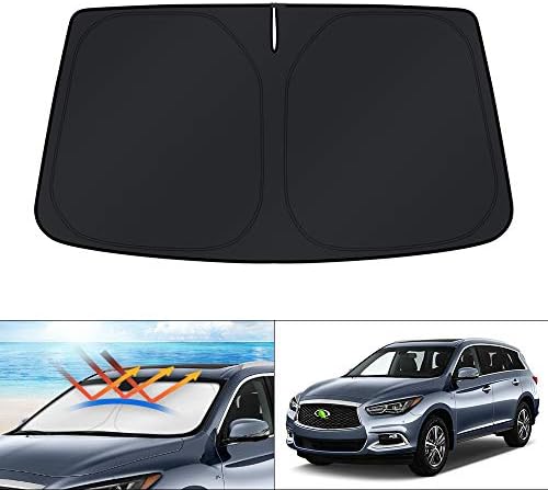 KUST Windshield Sun Shade for 2014-2021 Infiniti QX60 Accessories Window Custom by KUST