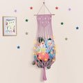 63 Inch Stuffed Animal Hammock Corner, Macrame Toy Plushie Net by iHansee