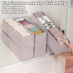 MURRI&MURRDI Mini Foldable Clothes Drawer Organizer 6 Pcs, Small Fabric Storage - Image 5
