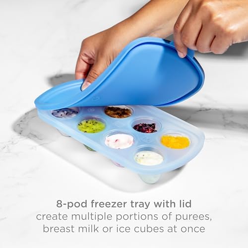 Ubbi Baby Food Feeder and Freezer Tray Set, Silicone Fresh Food Feeder - Image 6
