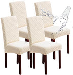 Genina Waterproof Dining Chair Covers Set of 4 Parsons Chair Slipcovers by Genina