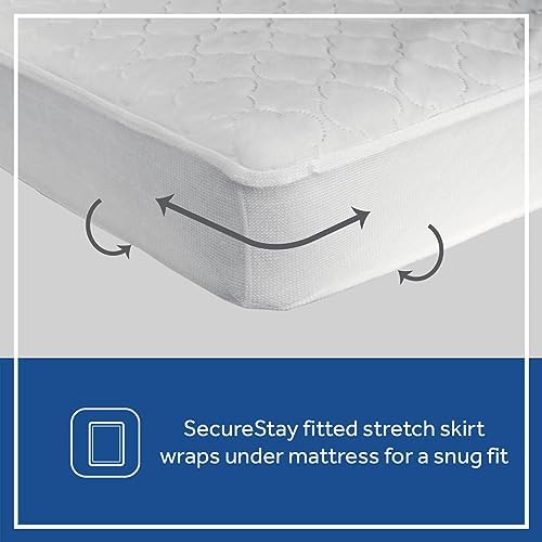 Sealy Baby Crib Mattress Protector, Fitted Waterproof Infant Crib Mattress Pad - Image 3
