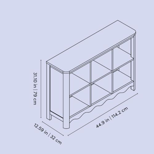 Storkcraft Casablanca 6 Cube Organizer Bookcase - Image 3