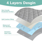 Pack and Play Mattress Pad Protector Sheet Fitted Waterproof Mattress Cover - Image 3